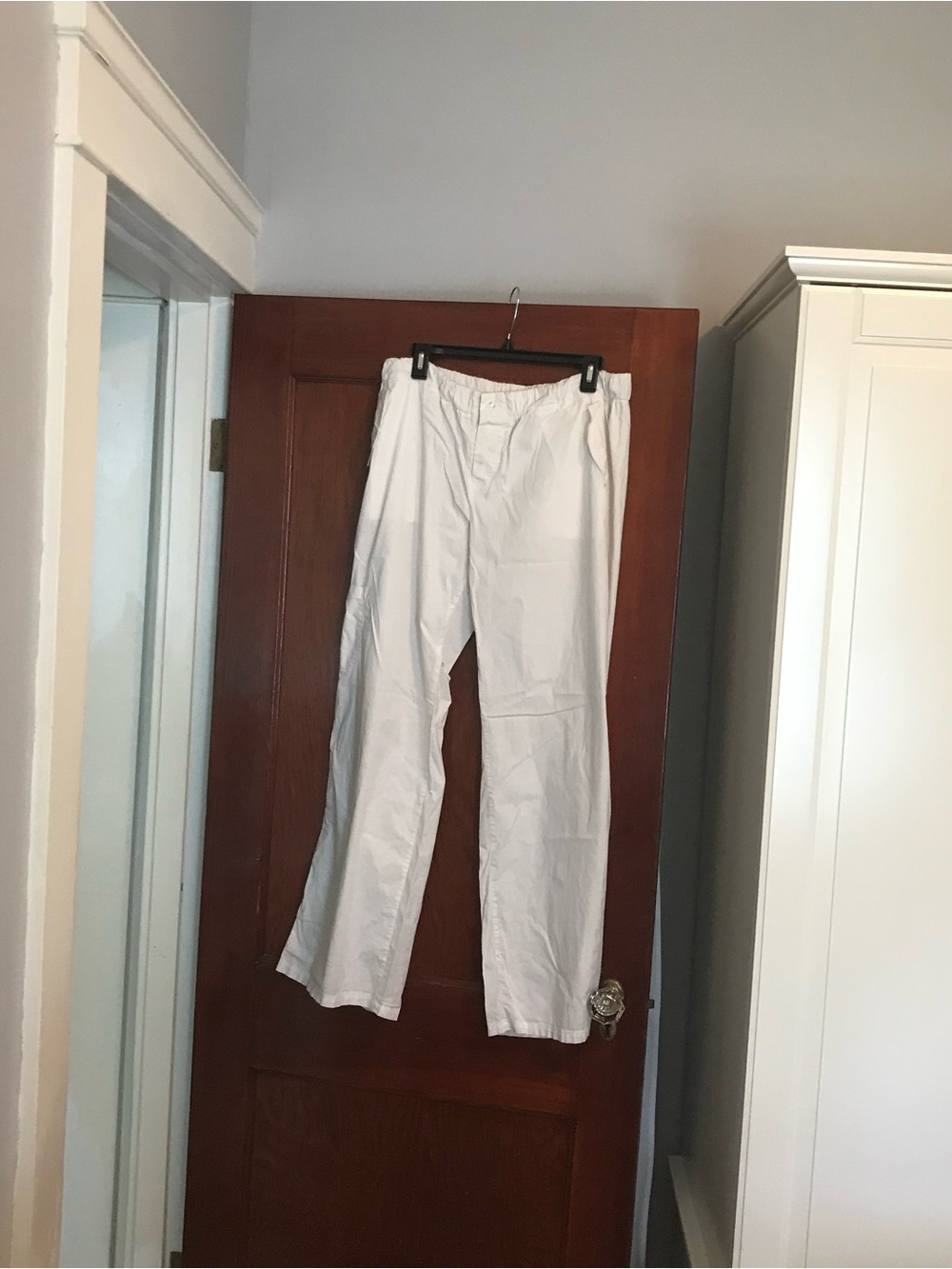 GAP off-white Elastic-Waist Pants
